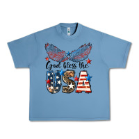 Western God Bless The Usa Urban Heavy Tee | Teevron