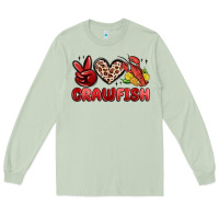 Matcha peace love crawfish Long Sleeve Tee - MaliasSmallBusiness