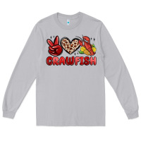 Moon Dust peace love crawfish Long Sleeve Tee - MaliasSmallBusiness