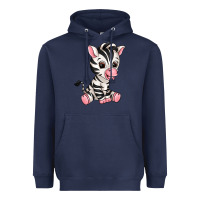 Navy zebra Heavyweight Hoodie - texasbilliewilder