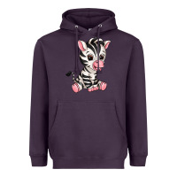 Plum zebra Heavyweight Hoodie - texasbilliewilder