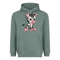 Sage zebra Heavyweight Hoodie - texasbilliewilder