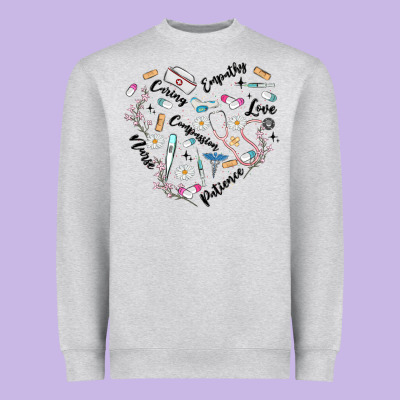 Nurse Heavyweight Sweatshirt Designed By Maliassmallbusiness