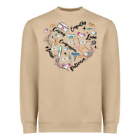 Mushroom nurse Heavyweight Sweatshirt - MaliasSmallBusiness