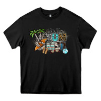 Black hello summer Heavy Core Tee - SublimationCraftShop