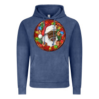 Vintage Denim Black Santa Christmas Vintage Hoodie - RanaPortraitStore