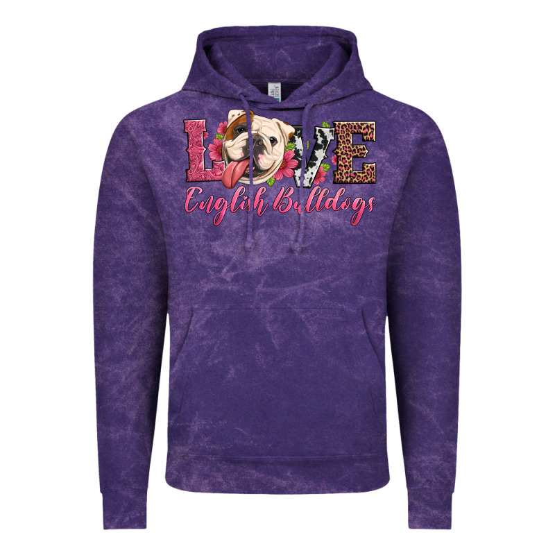 Love English Bulldogs Vintage Hoodie by Artiststas | Teevron