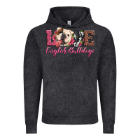 Vintage Black love english bulldogs Vintage Hoodie - Artiststas