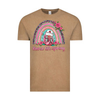 Vintage Coffee nurse life spring rainbow Vintage Tee - BarkalooDesign