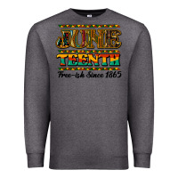 Charcoal Heather juneteenth free ish since 1965 Premium Sweatshirt - NancyCooperArtShop