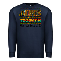 Navy juneteenth free ish since 1965 Premium Sweatshirt - NancyCooperArtShop
