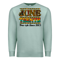 Seafoam juneteenth free ish since 1965 Premium Sweatshirt - NancyCooperArtShop