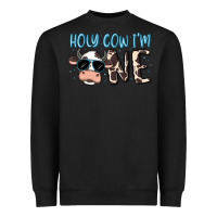 Black holy cow i'm one Heavyweight Sweatshirt - MaliasSmallBusiness