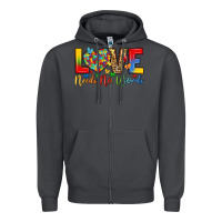 Smoke love needs no words Zipper Hoodie - LillyAllenDesigns
