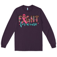 Plum fight for a cure Long Sleeve Tee - JahusDesignShop