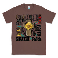Chestnut faith cross Classic Tee - MaliasSmallBusiness