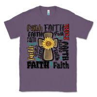 Lavender faith cross Classic Tee - MaliasSmallBusiness
