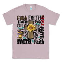 Lilac faith cross Classic Tee - MaliasSmallBusiness
