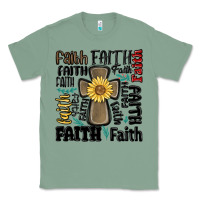 Sage faith cross Classic Tee - MaliasSmallBusiness