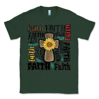 Sports Green faith cross Classic Tee - MaliasSmallBusiness
