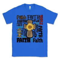 True Royal faith cross Classic Tee - MaliasSmallBusiness