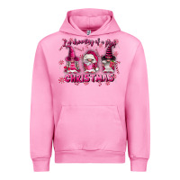Fuchsia Pink i'm dreaming of a pink christmas Urban Hoodie - FaDigitalArtStudio