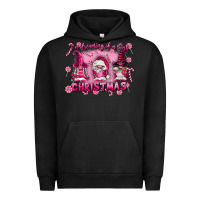 Pigment Black i'm dreaming of a pink christmas Urban Hoodie - FaDigitalArtStudio