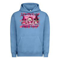 Pigment Pebble Blue i'm dreaming of a pink christmas Urban Hoodie - FaDigitalArtStudio