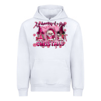 White i'm dreaming of a pink christmas Urban Hoodie - FaDigitalArtStudio