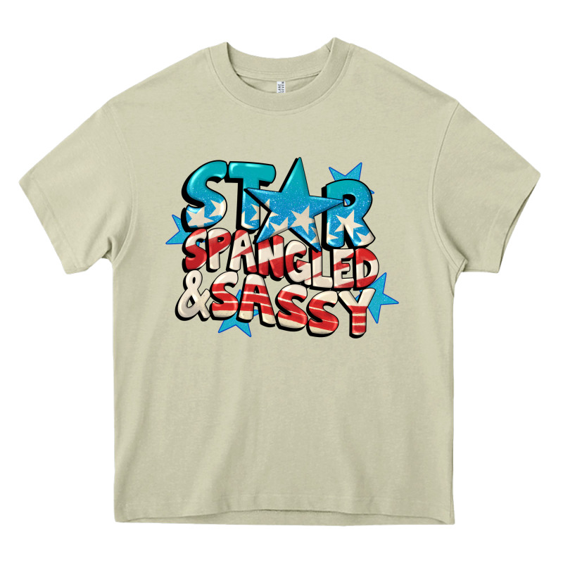 Star Spangled And Sassy 4th Of July Heavy Core Tee by CowGirlArtShop | Teevron