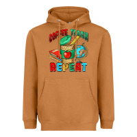 Meerkat coffee teach repeat Heavyweight Hoodie - NancyCooperArtShop