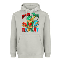 Moon Dust coffee teach repeat Heavyweight Hoodie - NancyCooperArtShop