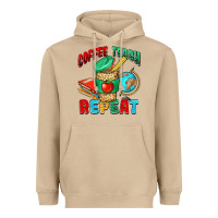 Mushroom coffee teach repeat Heavyweight Hoodie - NancyCooperArtShop
