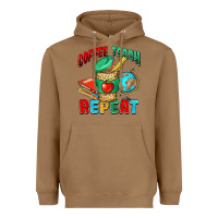 Toasted Coconut coffee teach repeat Heavyweight Hoodie - NancyCooperArtShop