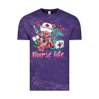 Cloud Purple nurse gnomies nurse  life spring Vintage Tee - BarkalooDesign