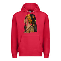 Cardinal Fall afro woman Premium Hoodie - NancyCooperArtShop