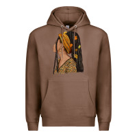 Chestnut Fall afro woman Premium Hoodie - NancyCooperArtShop