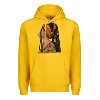 Lemon Fall afro woman Premium Hoodie - NancyCooperArtShop