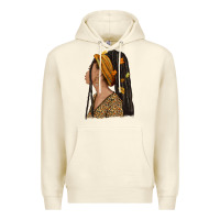 Sandshell Fall afro woman Premium Hoodie - NancyCooperArtShop