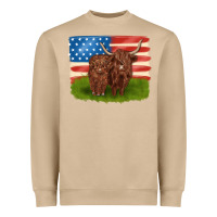 Mushroom American cows Heavyweight Sweatshirt - MaliasSmallBusiness