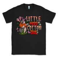 Black Little Miss Cotton Tail Classic Tee - CowhideDigitalArt