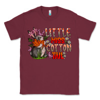 Burgundy Little Miss Cotton Tail Classic Tee - CowhideDigitalArt