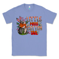 Colony Blue Little Miss Cotton Tail Classic Tee - CowhideDigitalArt