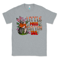 Heather Grey Little Miss Cotton Tail Classic Tee - CowhideDigitalArt