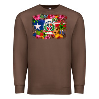 Chestnut Dominican Republic and Puerto Rico Flag Premium Sweatshirt - texasbilliewilder