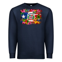 Navy Dominican Republic and Puerto Rico Flag Premium Sweatshirt - texasbilliewilder