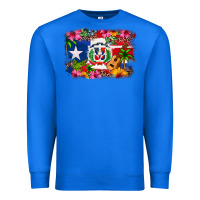 True Royal Dominican Republic and Puerto Rico Flag Premium Sweatshirt - texasbilliewilder