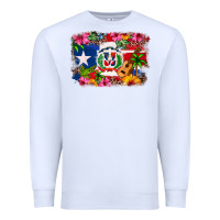 White Dominican Republic and Puerto Rico Flag Premium Sweatshirt - texasbilliewilder