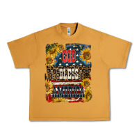 Peanut Butter Western God Bless America Urban Heavy Tee - LillyAllenDesigns