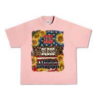 Salmon Western God Bless America Urban Heavy Tee - LillyAllenDesigns
